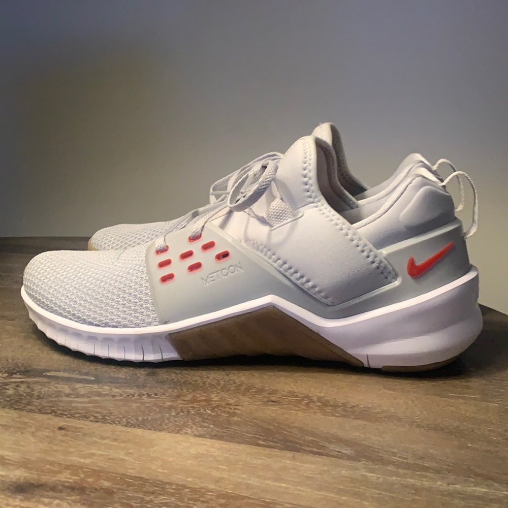 Nike Metcon Grey and Red sneakers, worn once
